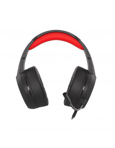 Genesis Headset Neon 200, Stereo, Microphone, RGB Backlight, Black-Red