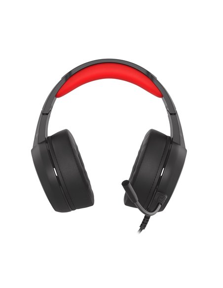 Genesis Headset Neon 200, Stereo, Microphone, RGB Backlight, Black-Red