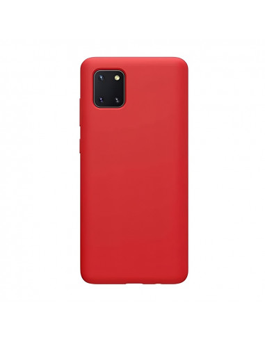Helmet Case Liquid Silicone Samsung Note 10 Lite, Red