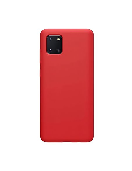 Helmet Case Liquid Silicone Samsung Note 10 Lite, Red