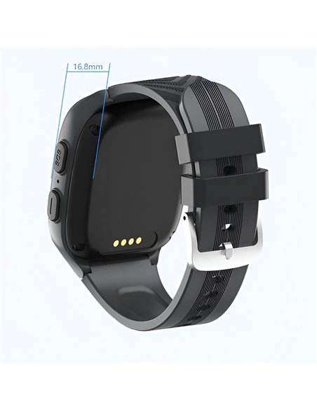 Helmet Smart Kids Watch 4G-LT31, Black