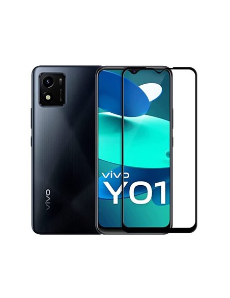 Helmet Diamond Glass 4D Vivo Y01, Black