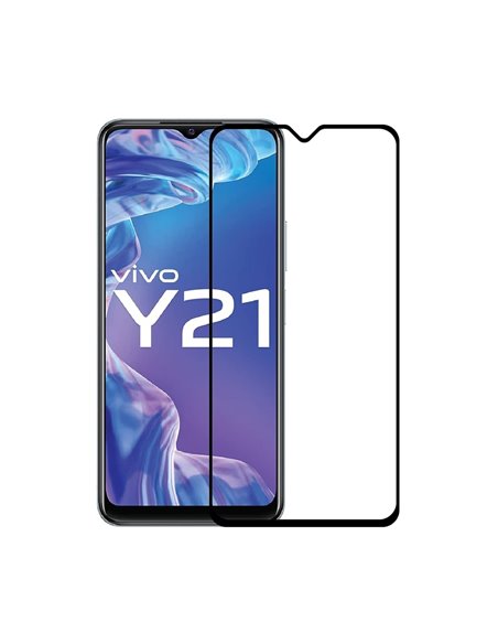 Helmet Diamond Glass 4D Vivo Y21, Black