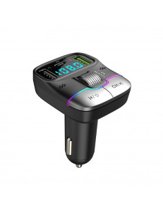 Helmet FM Transmitter 2*USB+1*PD 25W G40, Black