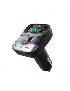 Helmet FM Transmitter 2*USB+1*PD 25W G40, Black 2