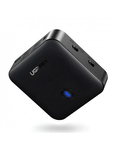 UGREEN Adapter Audio Transmitter + Receiver Bluetooth V5.0, Battery 200mAh, up to 10hours CM144, Black