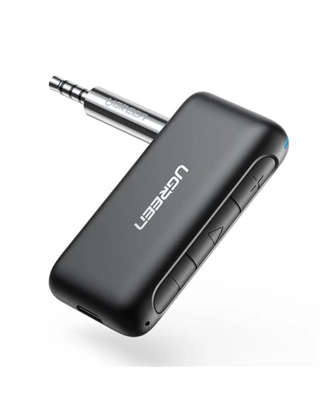 UGREEN Adapter Audio Receiver Car&Home Bluetooth V5.0, Battery 180mAh, up to 9hours CM276, Black