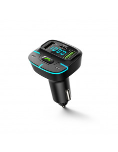 Helmet FM Transmitter with Car Charger G32, Black