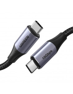 UGREEN Cable Type-C 3.1 to Type-C 3.1 Gen2, 5A/100W, 1M, Thunderbolt 3 Aluminum US355, Black 2
