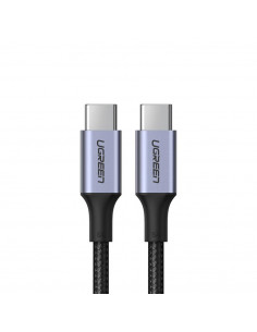 UGREEN Cable Type-C 2.0 to Type-C 2.0 5A 100W 1M Aluminum Braided US316, Black
