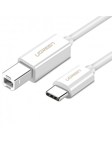 UGREEN Cable Printer Type-C 2.0 to USB Type-B 2.0, 1M, White | US241