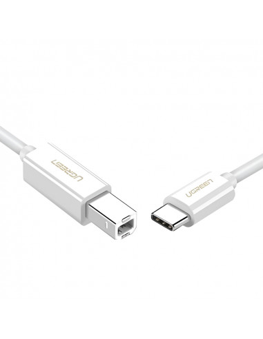 UGREEN Cable Printer Type-C 2.0 to USB Type-B 2.0, 1M, White | US241