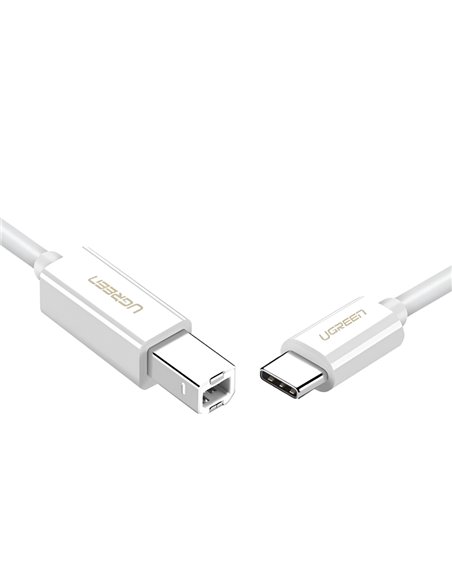 UGREEN Cable Printer Type-C 2.0 to USB Type-B 2.0, 1M, White | US241