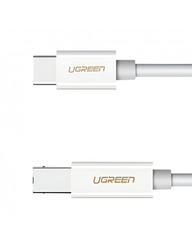 UGREEN Cable Printer Type-C 2.0 to USB Type-B 2.0, 1M, White | US241