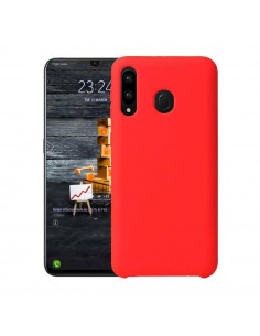 Helmet Case Liquid Silicone Grid Samsung A20S, Red 2