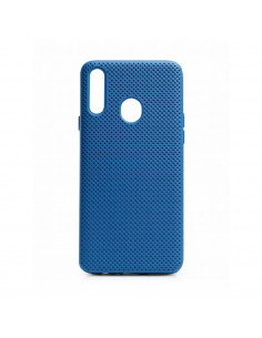 Helmet Case Liquid Silicone Grid Samsung A20S, Blue