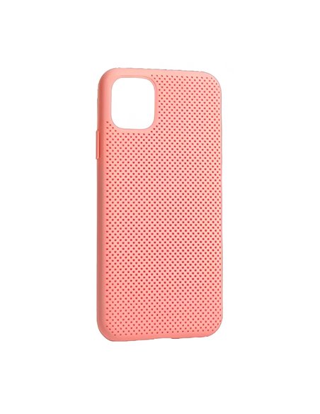 Helmet Case Liquid Silicone Grid iPhone 11 Pro, Pink