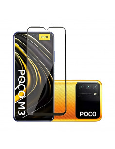 Helmet Diamond Glass 4D Xiaomi Poco M3, Black 2