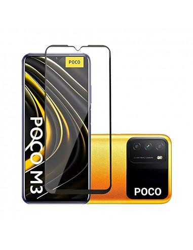 Helmet Diamond Glass 4D Xiaomi Poco M3, Black