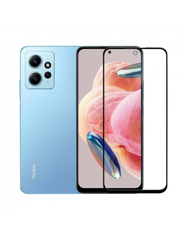 Helmet Diamond Glass 5D Redmi Note 12 4G/Note 9s/Pro/Max, Black