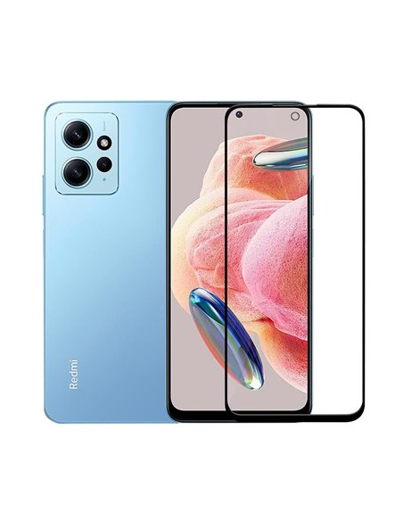 Helmet Diamond Glass 5D Redmi Note 12 4G/Note 9s/Pro/Max, Black