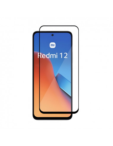 Helmet Diamond Glass 5D Redmi 12, Black