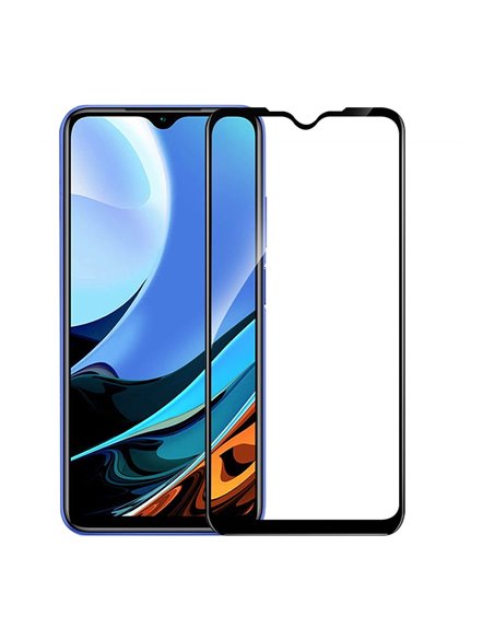 Helmet Diamond Glass 4D Xiaomi Redmi 9, Black