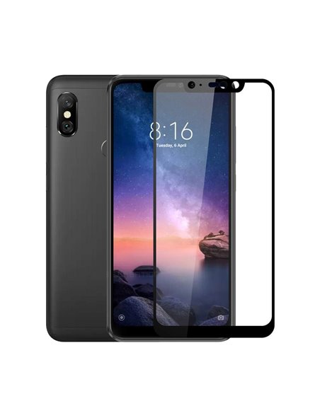 Helmet Diamond Glass 4D Xiaomi Redmi Note 6 Pro, Black