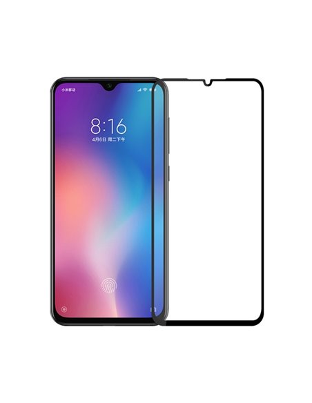 Helmet Diamond Glass 4D Xiaomi MI 9, Black