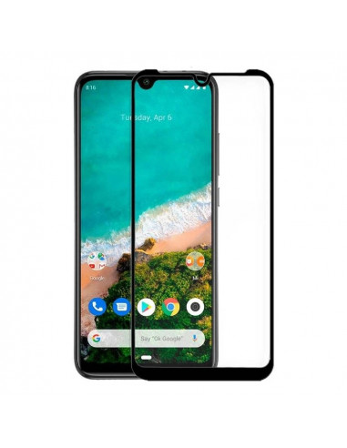 Helmet Diamond Glass 4D Xiaomi Mi A3, Black