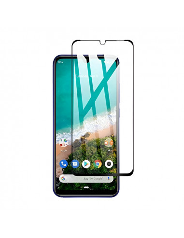 Helmet Diamond Glass 4D Xiaomi Mi A3, Black