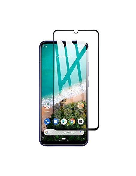 Helmet Diamond Glass 4D Xiaomi Mi A3, Black