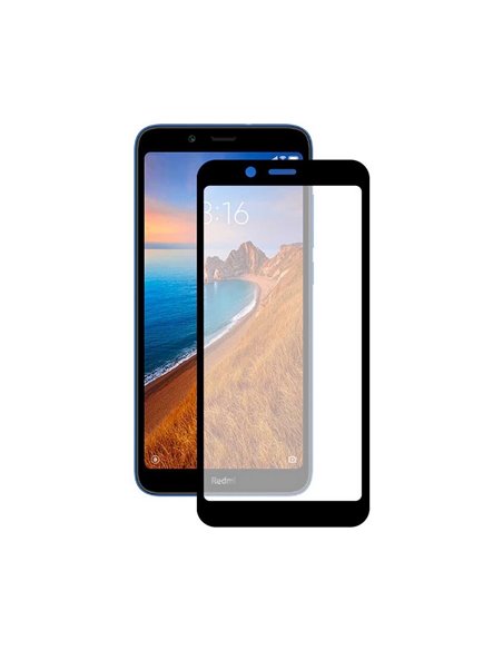 Helmet Diamond Glass 4D Xiaomi Redmi 7A, Black