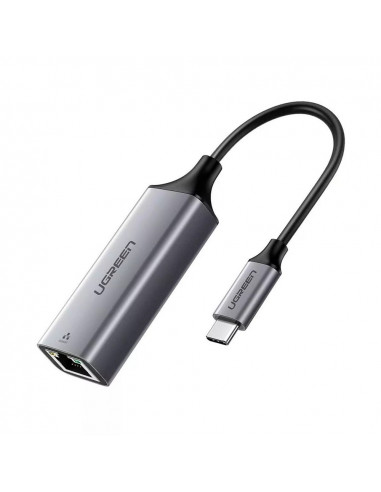 UGREEN Adapter Type-C 3.1 to RJ45 Gigabit Ethernet Thunderbolt 3 CM199, Space Gray