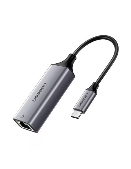 UGREEN Adapter Type-C 3.1 to RJ45 Gigabit Ethernet Thunderbolt 3 CM199, Space Gray