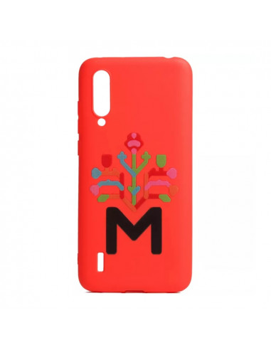Helmet Case TPU Print Moldova Xiaomi Mi 9 Lite, Red