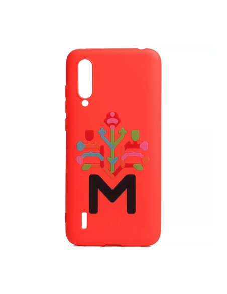 Helmet Case TPU Print Moldova Xiaomi Mi 9 Lite, Red