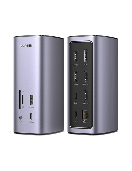 UGREEN Multifunctional Docking Station 100W (13-in-1) CM555, Grey