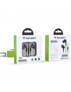 Helmet Earphones 3.5mm with Mic M2 Series, Black 2