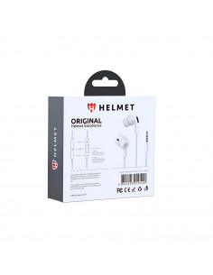 Helmet Earphones 3.5mm with Mic M2 Series, White 2