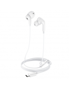 Helmet Earphones Type-C with Mic M2 Series, White