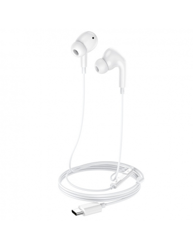 Helmet Earphones Type-C with Mic M2 Series, White