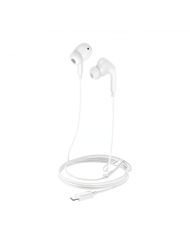 Helmet Earphones Lightning with Mic M2 Series, White