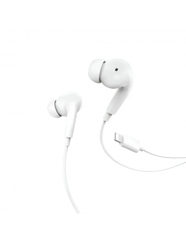Helmet Earphones Lightning with Mic M2 Series, White