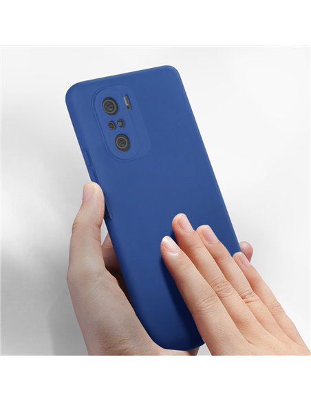 Helmet Case Liquid Silicone Xiaomi Mi 11i/Poco F3, Blue