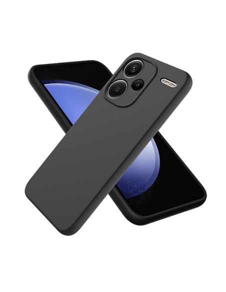 Helmet Case Liquid Silicone Redmi Note 13 Pro Plus 5G, Black