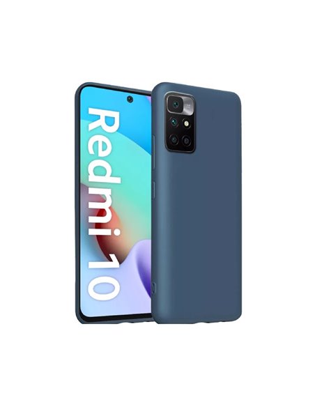 Helmet Case Liquid Silicone Redmi 10, Blue