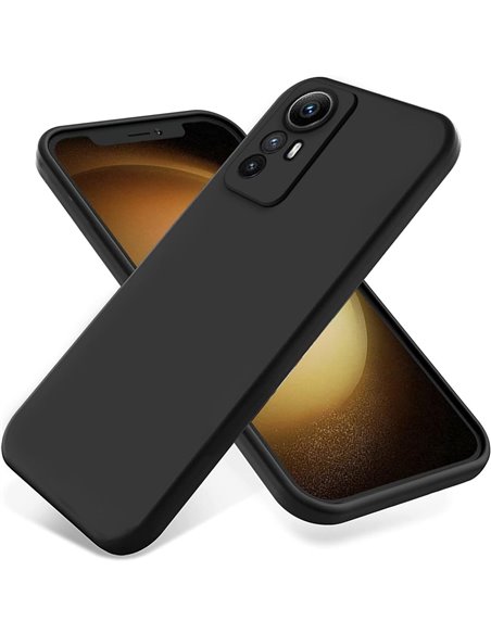 Helmet Case Liquid Silicone Redmi Note 12S 4G, Black
