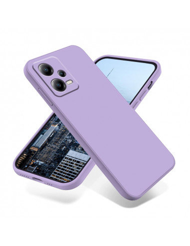 Helmet Case Liquid Silicone Redmi Note 12 Pro 5G, Purple