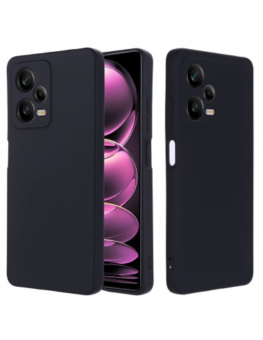Helmet Case Liquid Silicone Redmi Note 12 Pro 4G, Black